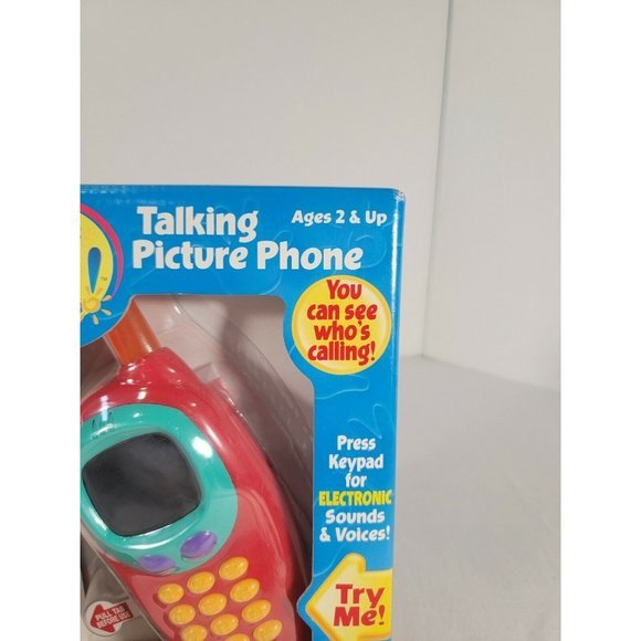 NOS NEW Hasbro 2000 Talking Picture Phone Pretend Play Toddlers Kids - Picture 3 of 9